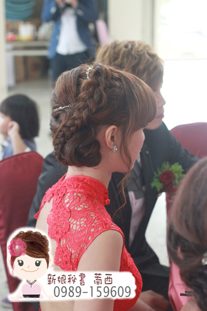 結婚.美人魚編髮.可愛新娘髮型.新秘:萳西