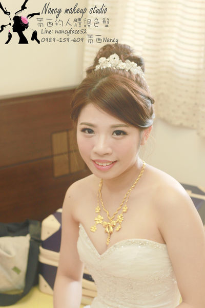 新娘髮型.盤髮.包頭.結婚.白紗